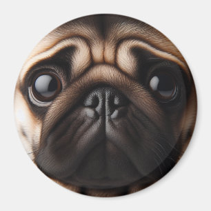 Íman Cara de Pug Fofa Cachorros Pug