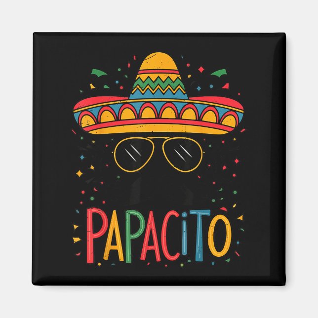 Íman Cara de Sombrero Papacito Cinco Maio Festa Engraça (Frente)