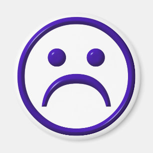 Íman Cara deprimida, triste & azul