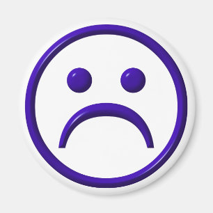 Íman Cara deprimida, triste & azul