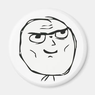 Íman Cara determinada Meme - ímã