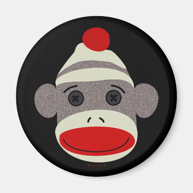 Íman Cara do Macaco Sock (Frente)