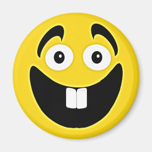 Íman Cara dos dentes anteriors do amarelo dois