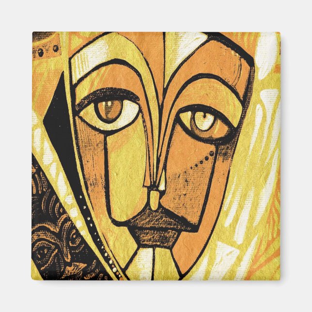 Íman cara ensolarado por gregory gallo (Frente)