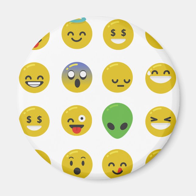 Íman Cara feliz Emoji (Frente)