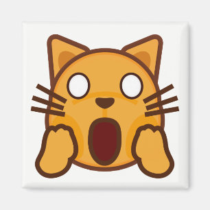 Íman Cara maluco Emoji do gato