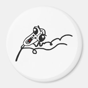 Íman Cara Scared FUNCIONAMENTO Meme cómico da raiva de