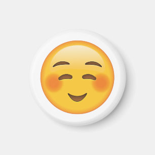 Íman Cara tìmida de sorriso - Emoji
