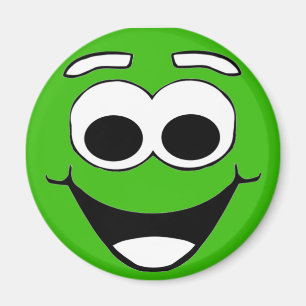 Íman Cara verde dos desenhos animados