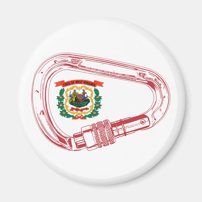 Íman Carabineiro de subida de bandeira da Virgínia Ocid (Frente)