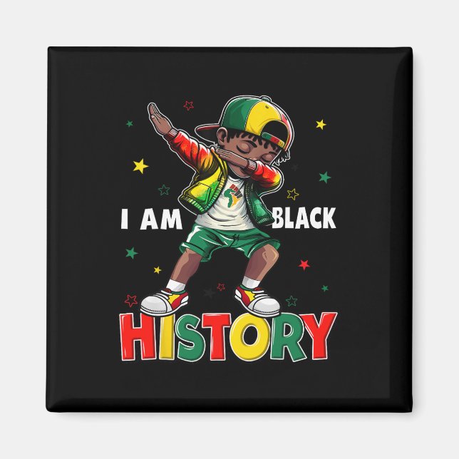 Íman Caraça É o Mês da História Negra Dabbing Africano  (Frente)