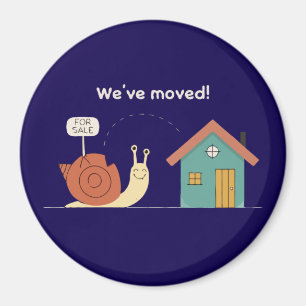 Íman Caracol Fofo "Mudamos" Anúncio Divertido de Nova C