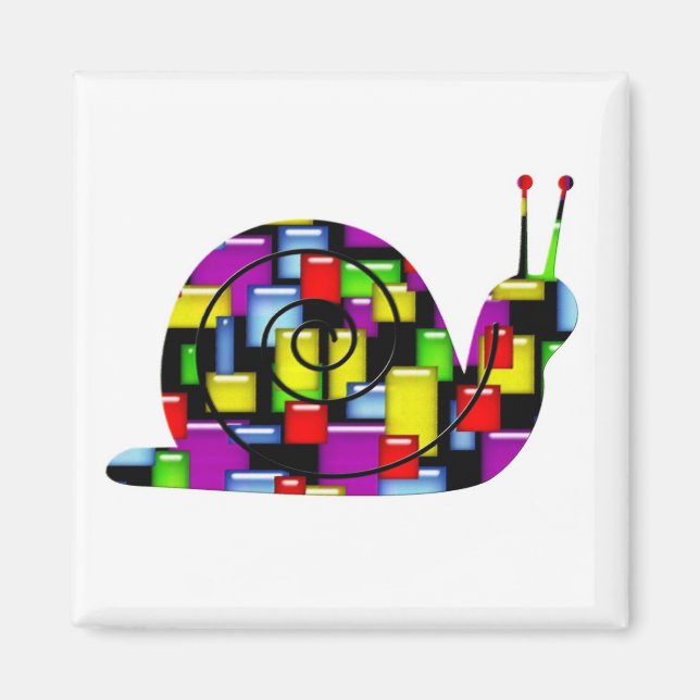 Íman caracol mosaico (Frente)