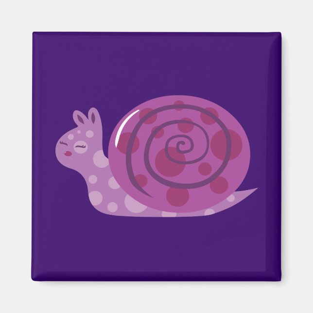 Íman Caracol Roxo (Frente)