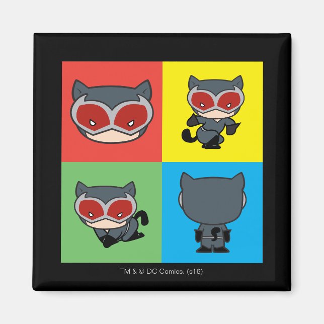 Íman Caracter Chibi CatWomen Poses (Frente)