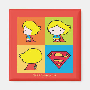 Íman Caractere de Supergirl Chibi - Rotatória