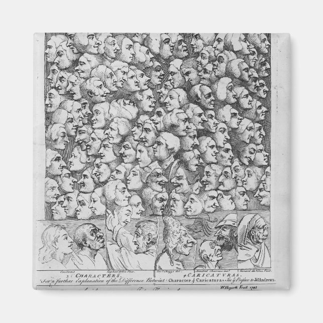 Íman Caracteres e Caricaturas (Frente)