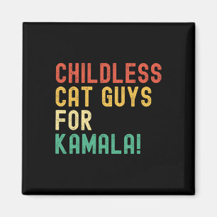 Íman Caras De Gato Para Kamala Harris 2024 Vintage