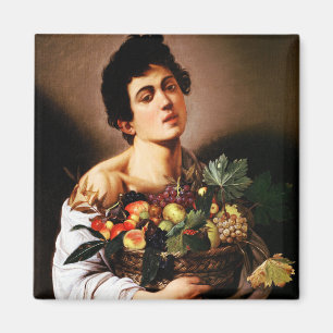 Íman Caravaggio Boy com uma cesta de Fruta