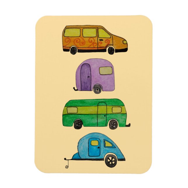 Íman Caravanas de camping (Vertical)