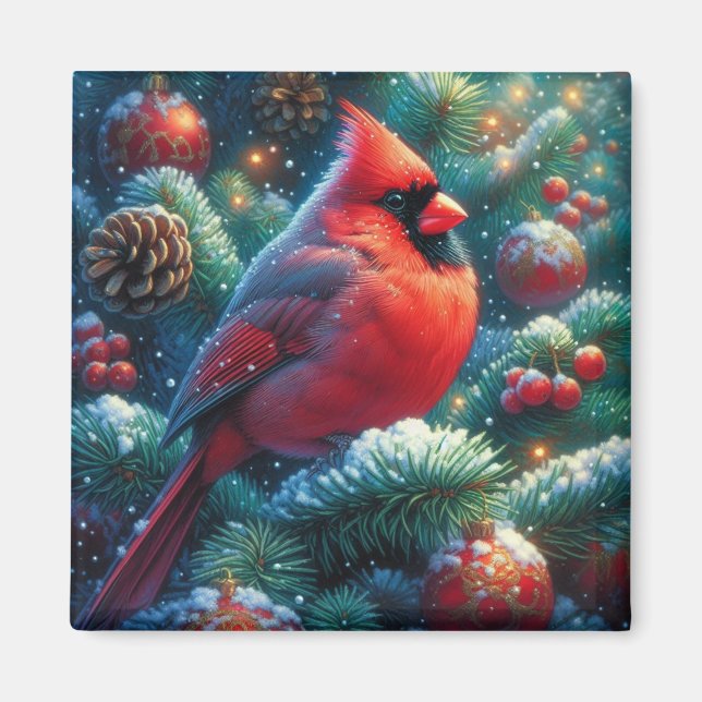 Íman Cardeal de Natal/Inverno (Frente)