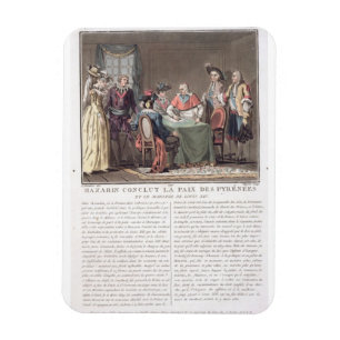 Íman Cardeal Mazarin (1602-61) conclui a Paz de