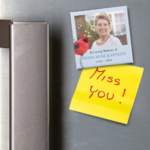 Íman Cardeal Na Memória De Amor Foto Memorial