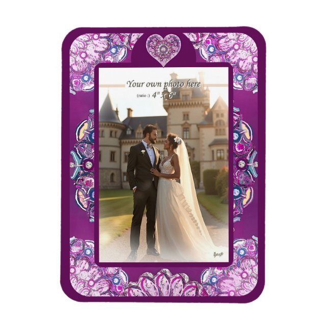 Íman cardeal vermelho rosace (Vertical)