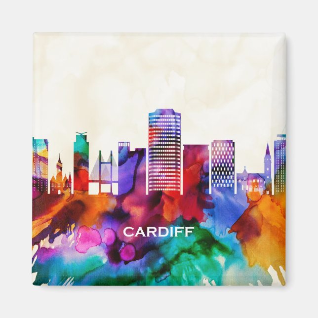 Íman Cardiff Skyline (Frente)