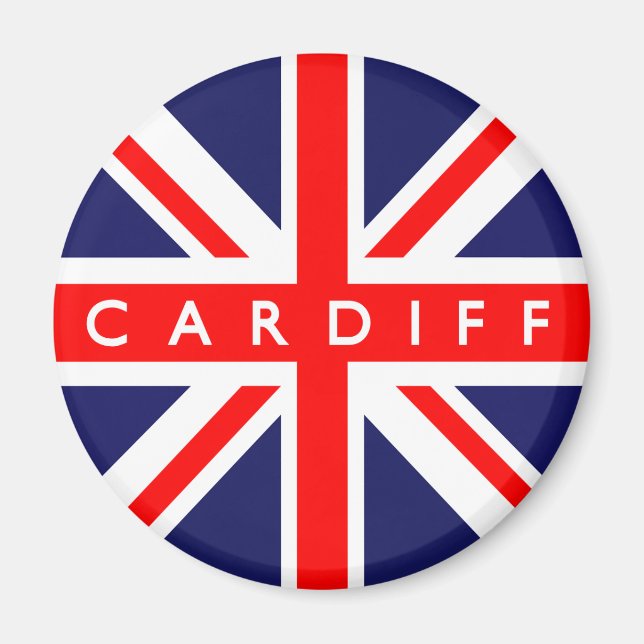 Íman Cardiff UK Flag (Frente)