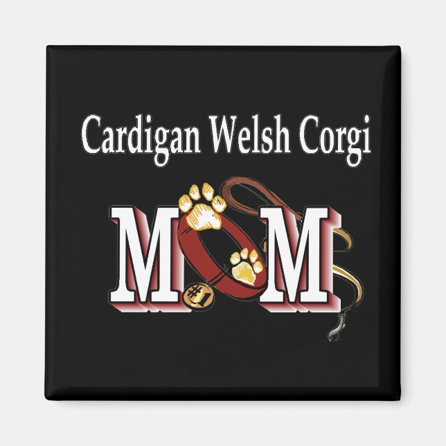 Íman Cardigan Welsh Corgi Dog MOM (Frente)
