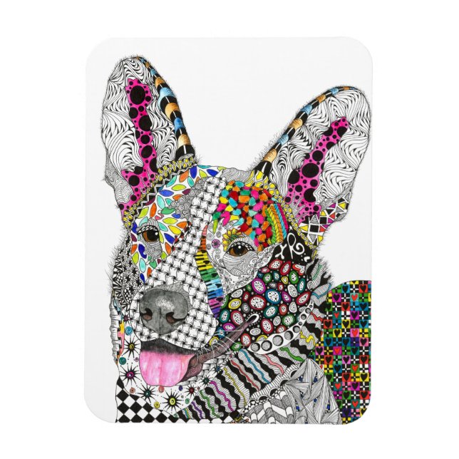 Íman Cardigan Welsh Corgi Magnet 3"x4" (Vertical)