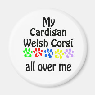 Íman Cardigan Welsh Corgi Walks Design