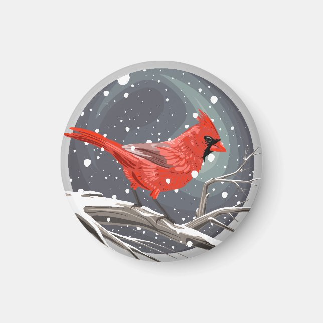 Íman Cardinal de Inverno (Frente)