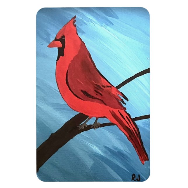 Íman Cardinal Vermelho (Vertical)