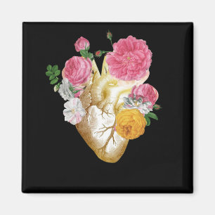 Íman Cardiologista Gótico Pastel Anatômica do Coraç