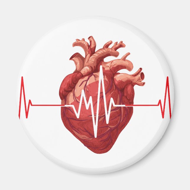 Íman cardiologista médico do coração cardiologia Eu Ouç (Frente)