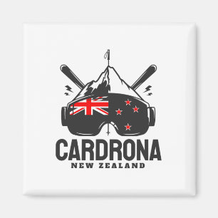 Íman Cardrona Nova Zelândia Estação de Esqui Retro Esqu
