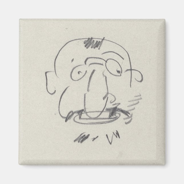 Íman Carga de Lautrec par Lui-Meme (lápis no papel) (Frente)