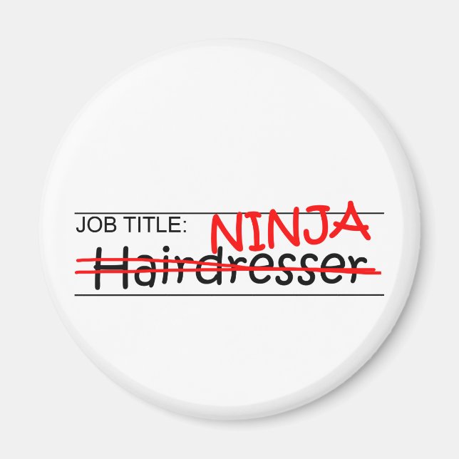 Íman Cargo Ninja - Hairdresser (Frente)