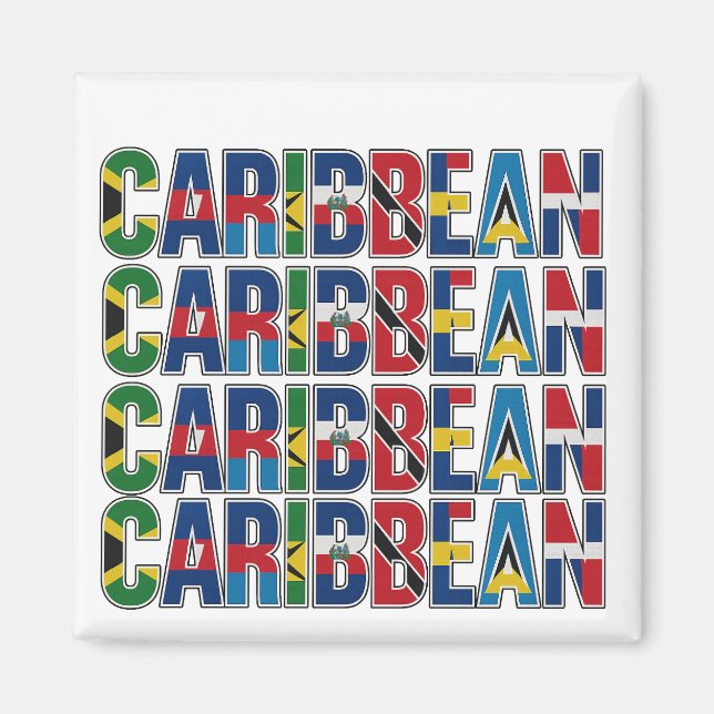 Íman Caribbean Flags (Frente)