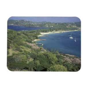 Íman Caribe, Índias Ocidentais, Santa Lúcia. Vista de