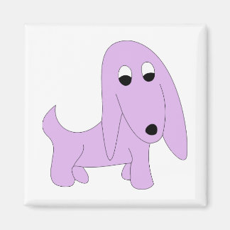 Íman Caricatura cachorro roxo Bonito Pooch