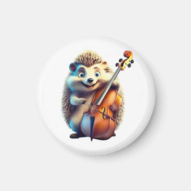 Íman Caricatura, Cartoon, Ilustração Um musical (Frente)