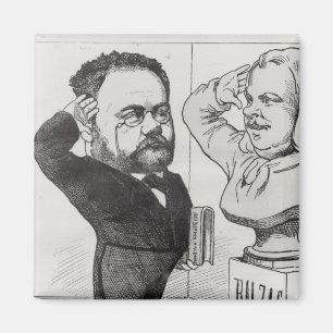 Íman Caricatura de Emile Zola