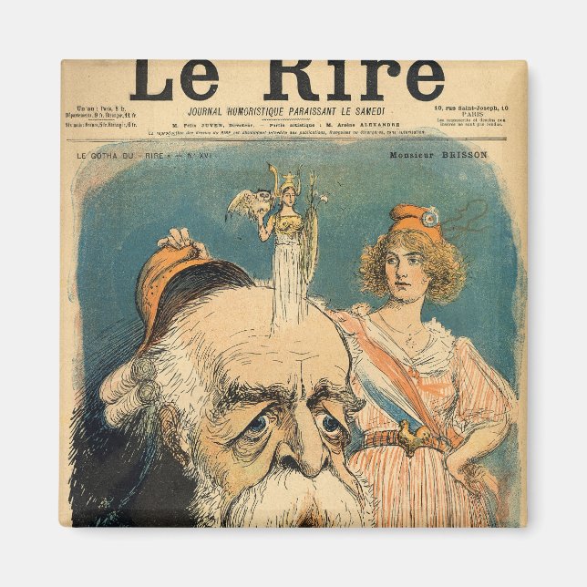 Íman Caricatura de Henri Brisson, (Frente)