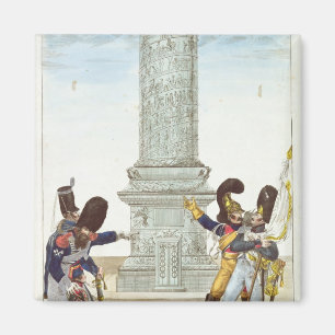Íman caricatura dos soldados no Colonne Vendome
