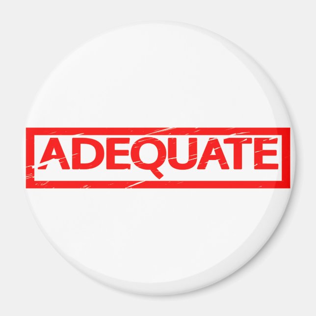 Íman Carimbo adequado (Frente)