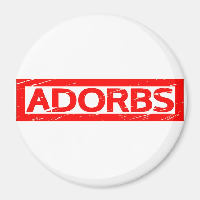 Íman Carimbo Adorbs (Frente)