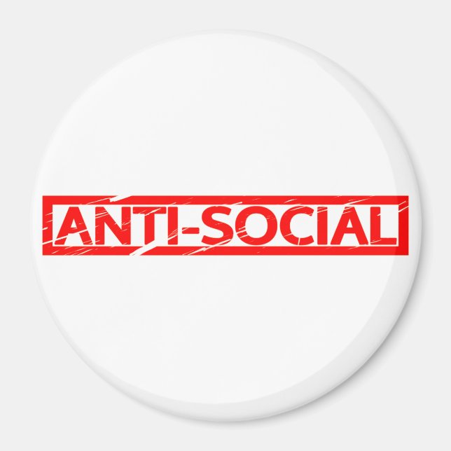 Íman Carimbo antissocial (Frente)